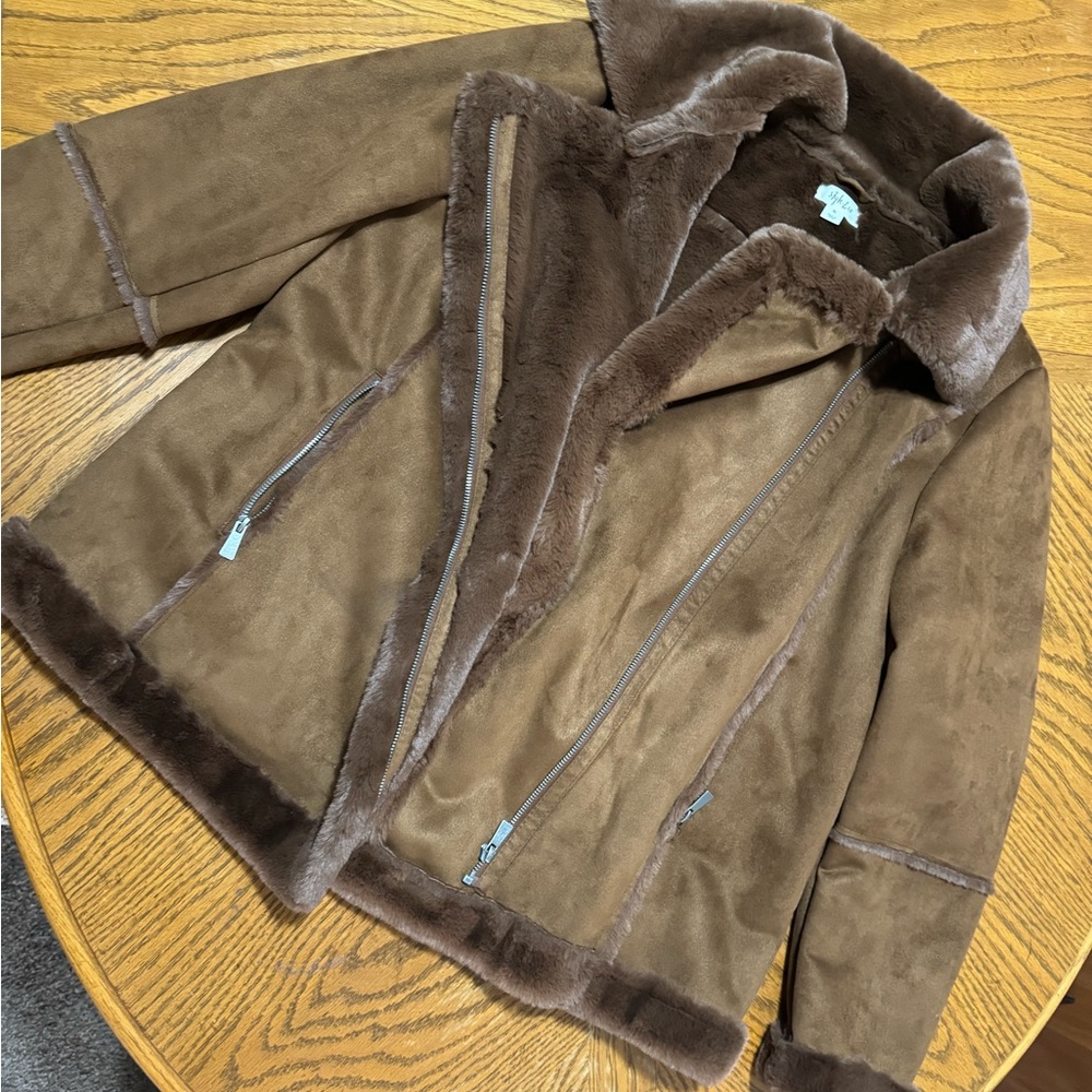 Faux suede jacket- size xl